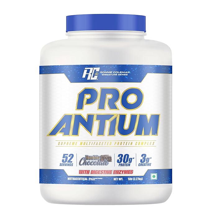 Ronnie Coleman Signature Series Pro-Antium Whey Protein, Double Chocolate | Supreme Multifaceted Protein Complex